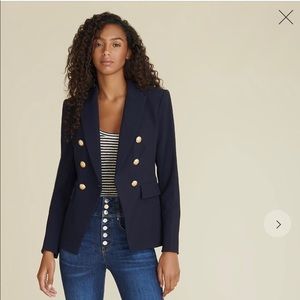 Verónica Beard Empire Dickey blazer. Black color.